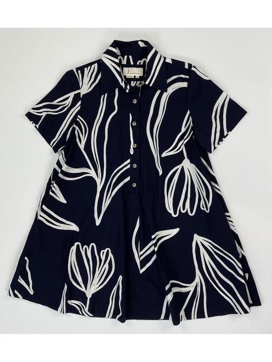 Anthropologie Dresses & Skirts - Anthropologie Pollie Swing Tunic Mini Dress Navy XSP